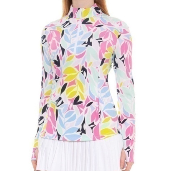 Tommy Bahama Upf 50 Long Sleeve Quarter Zip Golf Top - Picture 2 of 13